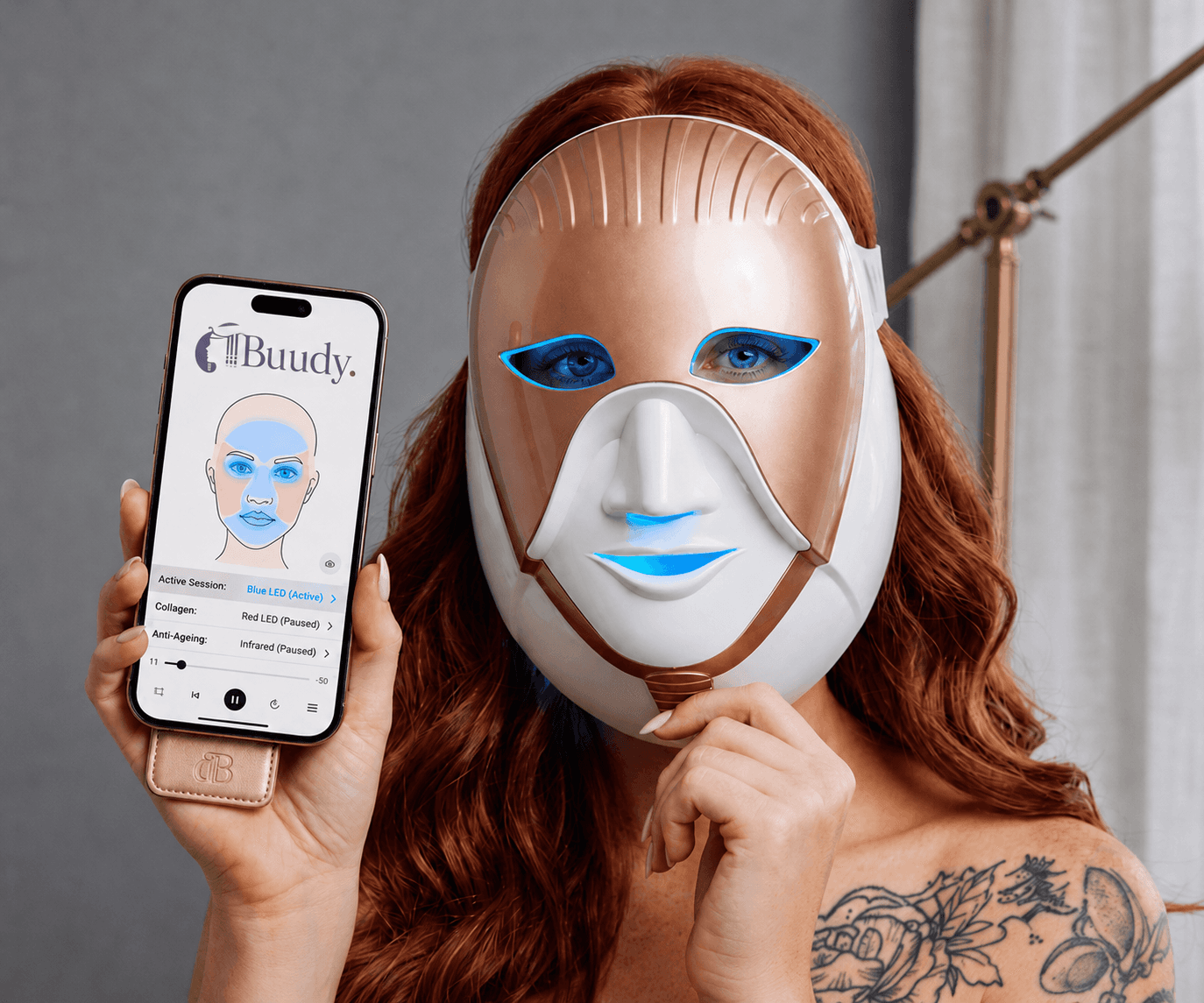 Best LED Face Mask UK | Buudy Red Light Therapy Mask | Buudy